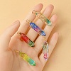 5Pcs 5 Colors Glass Pendants GLAA-YW0003-24-3