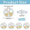 200Pcs Glass Charms RGLA-SP0001-03B-2