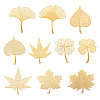 20Pcs 10 Styles Brass Filigree Big Pendants KKC-TA0001-03-1