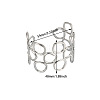 201 Stainless Steel Cuff Bangles WGC4B4F-01-1
