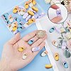 40Pcs 4 Styles Opaque Resin Cabochons FIND-SC0003-73-5
