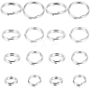 Beebeecraft 20Pcs 4 Styles 925 Sterling Silver Split Jump Rings STER-BBC0006-57-1