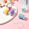 5 Rolls 5 Colors Round Waxed Polyester Cord YC-FS0001-02A-7