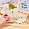 CRASPIRE Leaf Pattern Kraft Envelopes and Greeting Cards Set DIY-CP0001-78-7