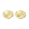 Brass Stud Earrings EJEW-H154-08B-G-4