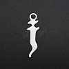 Non-Tarnish 201 Stainless Steel Charms STAS-S105-JA569-J-1