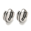 316 Surgical Stainless Steel Hoop Earrings EJEW-D096-18J-AS-1