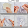 Rotatable Self Adhesive Plastic Hook Hangers AJEW-WH0401-06A-6