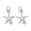 Brass Micro Pave Cubic Zirconia Pendants KK-I355-01P-03-1
