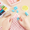 AHANDMAKER 2 Bags 2 Styles Silicone Sewing Thimble Finger Protector SIL-GA0001-02-3