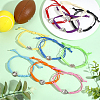 10Pcs Polyester Cord Bracelets BJEW-WR00001-4