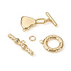 10 Sets 5 Styles Brass Toggle Clasps KK-PJ0001-25-3
