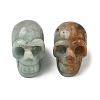 Halloween Natural Flower Amazonite Display Decorations DJEW-K015-34-1