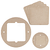 Round & Square MDF Wood Boards TOOL-WH0053-08-2