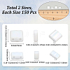 300Pcs 2 Styles 2-Hole Opaque Glass Seed Beads SEED-SC0001-63-2