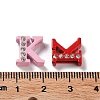 Rhinestone Slide Letter Charms RB-TAC0002-01K-3