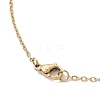 MIYUKI Delica Beads Beaded Mermaid Tail Pendant 304 Stainless Steel Cable Chain Necklaces for Women NJEW-MZ00130-6