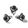 Natural Sodalite Adjustable Rings G-P560-03AS-10-4