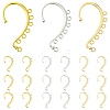 18Pcs 3 Colors Alloy Ear Cuff Findings FIND-FS0002-03-1