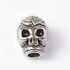 Skull Tibetan Style Alloy Beads PALLOY-ZN-61091-RS-1