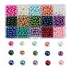 15 Colors Glass Pearl Beads HY-X0010-6mm-01-1