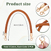 6Pcs 3 Colors Braided Round Imitation Leather Bag Handles DIY-PH00034-87-2