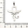 Anti-Tarnish 304 Stainless Steel Pendants STAS-R134-04P-01-3