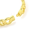 Lock Brass Enamel Twisted Chain Hinged Bangles for Women Men BJEW-Z062-06G-3