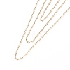 Brass 3 Layer Necklaces NJEW-JN03272-2