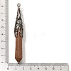 Synthetic Goldstone Pointed Big Pendants G-P560-02R-23-3