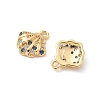 Brass Micro Pave Cubic Zirconia Charms X-KK-C099-01D-G-2