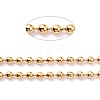 Handmade Brass Ball Chains KK-J276-16A-P23-2