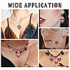 36Pcs 18 Styles Gothic Style Zinc Alloy Enamel Pendants ENAM-AR0001-94-5