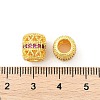 Brass Micro Pave Cubic Zirconia European Beads KK-P297-05G-05-2