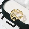 Brass Open Cuff Rings for Women RJEW-K289-01G-Z-2