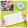 12 Sheets 2 Colors Letter A~Z PVC Waterproof Self-Adhesive Stickers STIC-GA0001-21-5