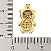 Brass Micro Pave Cubic Zirconia Pendants KK-R159-20C-G-3