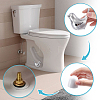 Round Plastic Push-On Toilet Bowl Bolt Caps Covers with Extra Washers and Ceramics Display Decorations AJEW-NB0008-29-4