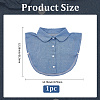 Detachable Cotton Shirt Collars AJEW-WH20816-025B-2