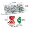 110Pcs 6 Colors Transparent Acrylic Beads MACR-FS0002-06-4