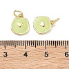 Brass Enamel Pendants KK-C251-36G-03-3