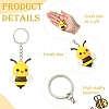 DIY Bees Keychain Making Kits DIY-YW0012-49-3