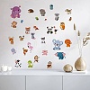 8 Sheets 8 Styles Animal PVC Waterproof Wall Stickers DIY-WH0345-092-6