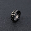 304 Stainless Steel Rotatable Chain Finger Rings for Men FS-WG60CA3-40-1