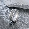 201 Stainless Steel Cross Pattern Finger Rings for Men FS-WGDD078-15-2