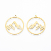 304 Stainless Steel Pendants STAS-N090-LA911-2-1