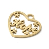 304 Stainless Steel Pendants X-STAS-E501-08G-2