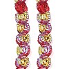 Electroplate Baking Paint Transparent Glass Beads Strands GL-CBA17FF-01A-3