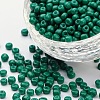 12/0 1.5~2mm Baking Paint Glass Seed Beads Loose Spacer Beads X-SEED-S001-K26-1