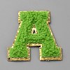 Letter A Computerized Towel Embroidery Cloth Self Adhesive Patches PATC-WH0007-37B-09-1